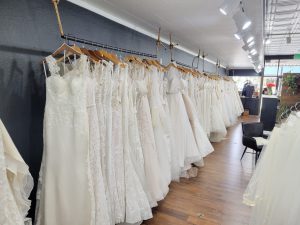 consignment bridal racks. Size range 0-26